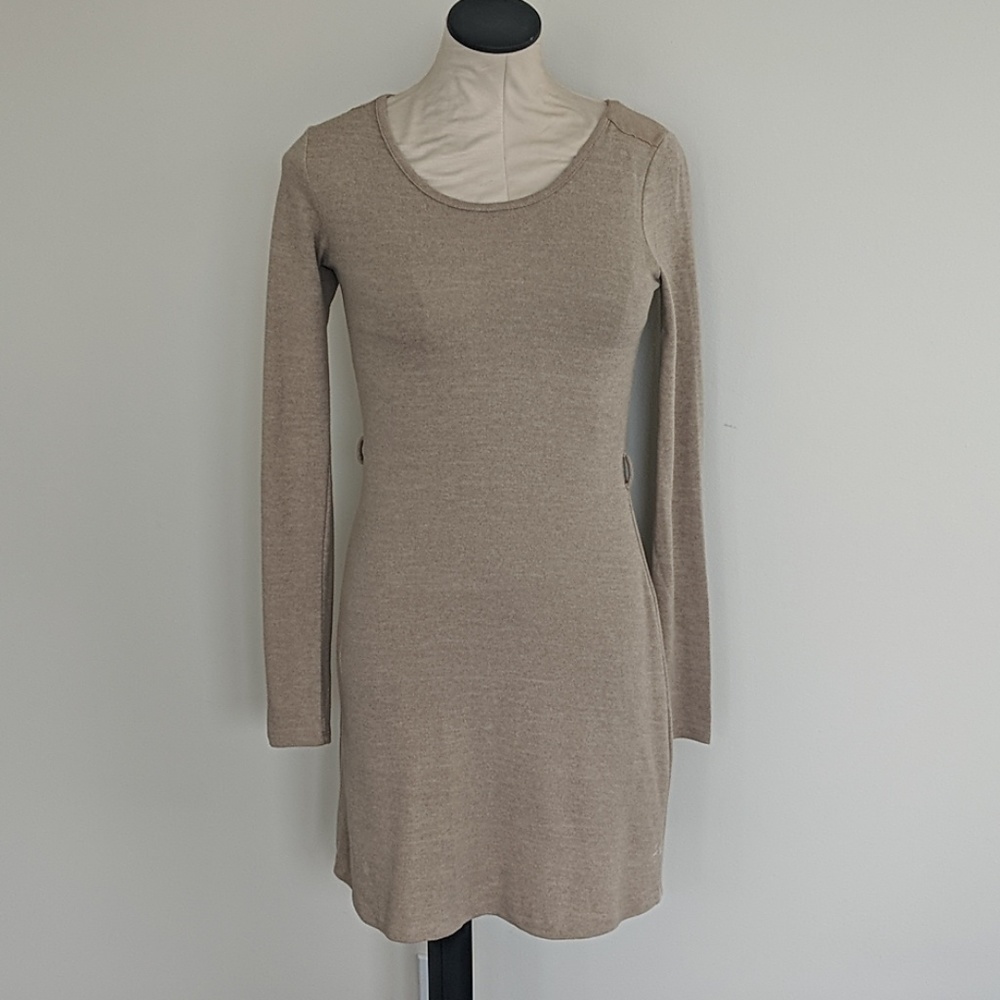 NWOT ⭐ Sweater Dress and Reverseal Long Sweater Vest Set ~ Chocolate Brown